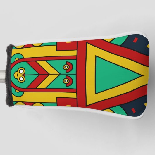 spirituele tiki golfheadcover (Voorkant)