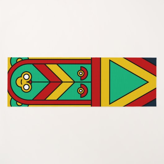 spirituele tiki yogamat (Voorkant (horizontaal))