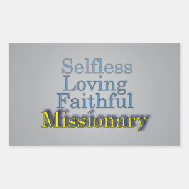 Spirituele trouwe missionaris rechthoekige sticker