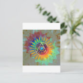 Spirituele Tyedye Briefkaart (Staand voorkant)