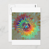 Spirituele Tyedye Briefkaart (Voorkant / Achterkant)