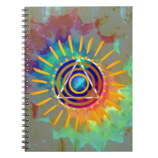 Spirituele Tyedye Notitieboek (Voorkant)