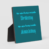 Spirituele Typografie Citaat over het Ontwaken Fotoplaat (Voorkant)