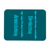 Spirituele Typografie Citaat over het Ontwaken Magneet (Horizontaal)