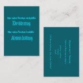 Spirituele Typografie Citaat over het Ontwaken Visitekaartje (Voorkant / Achterkant)