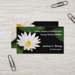 Spirituele uitbreiding / pure witte Pond Lotus Visitekaartje
