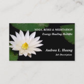 Spirituele uitbreiding / pure witte Pond Lotus Visitekaartje (Voorkant)
