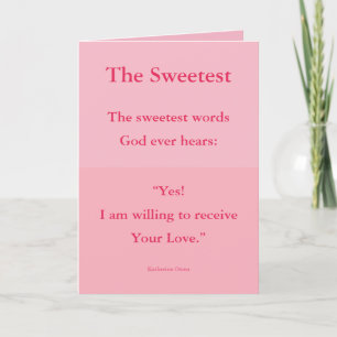 Spirituele Valentijnkaart De Zoetste Kaart
