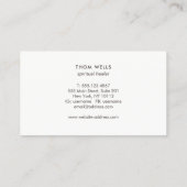 Spirituele ventilator voor de gezondheid visitekaartje (Achterkant)