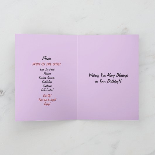 Spirituele verjaardag Kaart (Binnen)