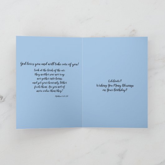 Spirituele verjaardag Kaart (Binnen)