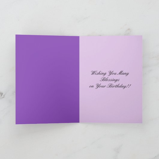 Spirituele verjaardag Kaart (Binnen)