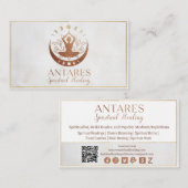Spirituele verwarming van antares visitekaartje (Voorkant / Achterkant)