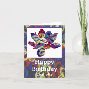 Spirituele vlinder Happy Birthday Kaart