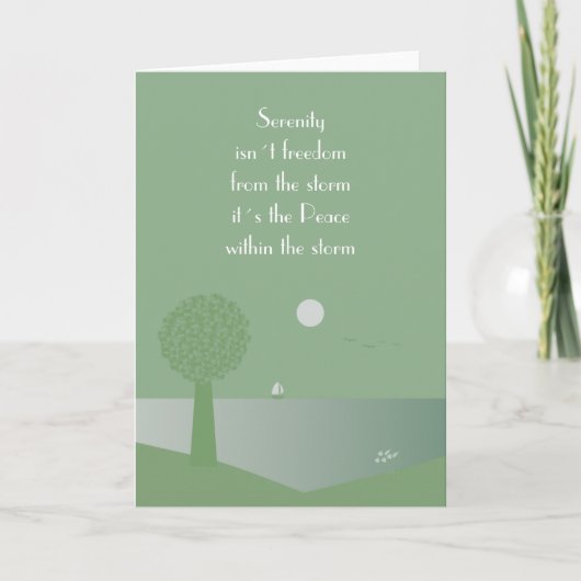 Spirituele Vrede binnen de stormkaart Kaart (Voorkant)
