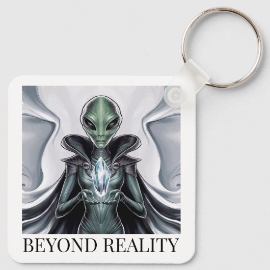 Spirituele vreemdeling sleutelhanger (Achterkant)