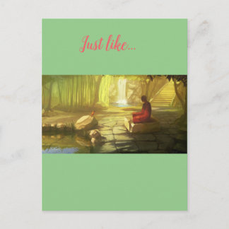 Spirituele vriendelijkheid briefkaart