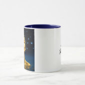 Spirituele vrouw in water onder de sterren mok (Midden)