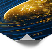 Spirituele vrouw in water onder de sterren poster (Hoek)