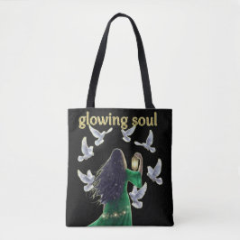 Spirituele vrouwen met lantaarn ELKE DAG Tote Bag