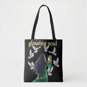 Spirituele vrouwen met lantaarn ELKE DAG Tote Bag
