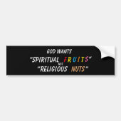 "Spirituele vruchten"Bumpersticker Bumpersticker (Voorkant)