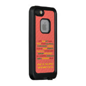 Spirituele VRUCHTEN VAN HET  GEDISTILLEERDE Koraal LifeProof iPhone Hoesje (Achterkant / rechts)