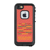 Spirituele VRUCHTEN VAN HET  GEDISTILLEERDE Koraal LifeProof iPhone Hoesje (Achterkant)