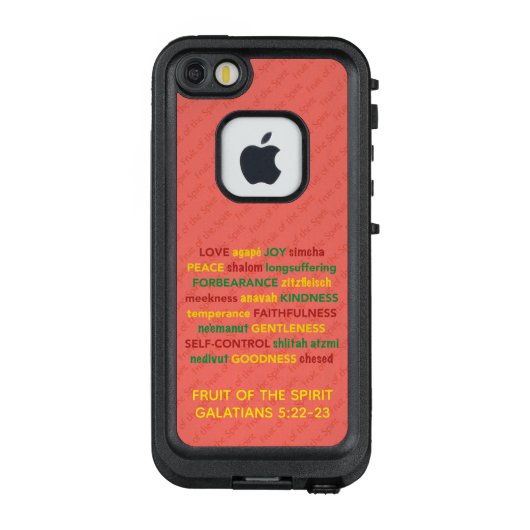 Spirituele VRUCHTEN VAN HET  GEDISTILLEERDE Koraal LifeProof iPhone Hoesje (Achterkant)