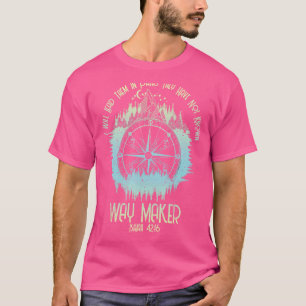 Spirituele Way Maker Bijbel Verse Christelijke Ver T-shirt