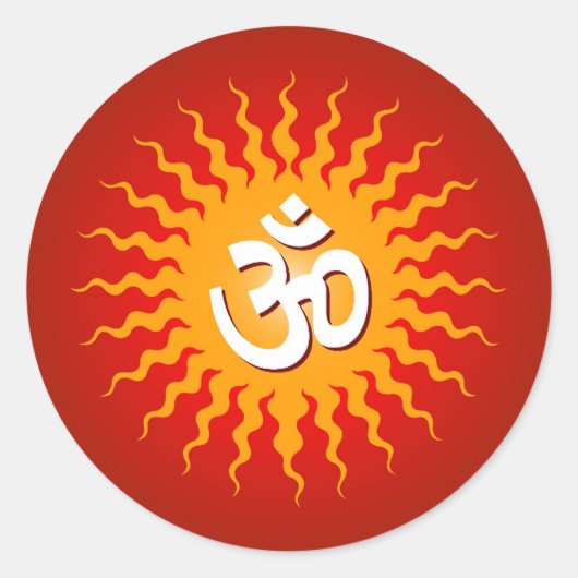 Spirituele wegteken ronde sticker (Voorkant)