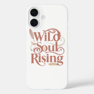 Spirituele Wilde Ziel Rijzende Typografie iPhone 16 Hoesje