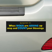 spirituele wiskunde 101-14A-bumpersticker Bumpersticker (Op auto)