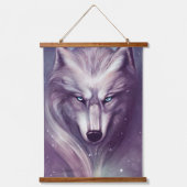 Spirituele Wolf Hanging Tapestry Hangend Wandkleed (Voorkant)
