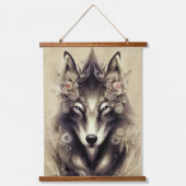 Spirituele Wolf Hanging Tapestry Hangend Wandkleed (Voorkant 2)