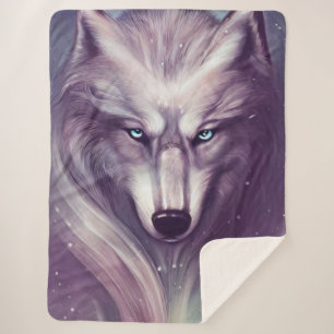 Spirituele Wolf Sherpa Blanket Deken