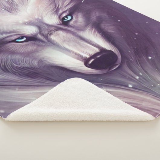 Spirituele Wolf Sherpa Blanket Deken (3/4)