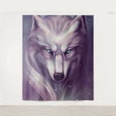 Spirituele Wolf Tapestry Wandkleed (Voorkant)