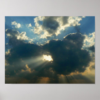 Spirituele wolken 1 poster
