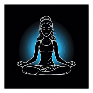 Spirituele Yoga Chic: Rust in beweging Perfect Poster