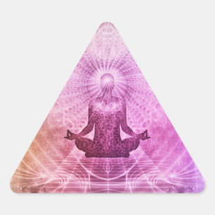 Spirituele Yoga Lotus Pose Meditation Sticker