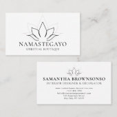 Spirituele Yoga Meditatie Lotus Zen Holistisch Visitekaartje (Voorkant / Achterkant)
