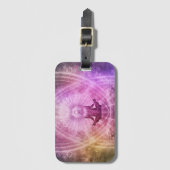 Spirituele Yoga Meditation Zen Colorful Bagagelabel (Voorkant (verticaal))