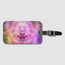 Spirituele Yoga Meditation Zen Colorful Bagagelabel