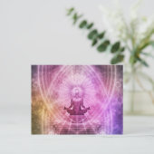 Spirituele Yoga Meditation Zen Colorful Briefkaart (Staand voorkant)