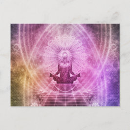 Spirituele Yoga Meditation Zen Colorful Briefkaart