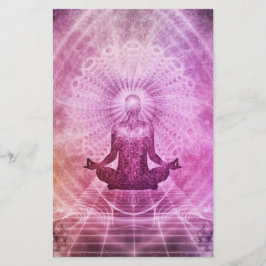Spirituele Yoga Meditation Zen Colorful Briefpapier