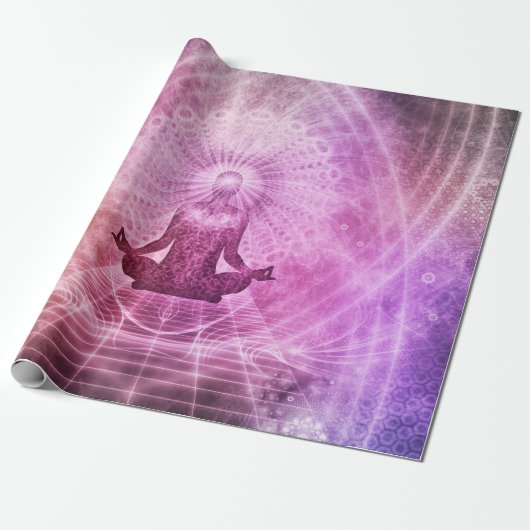 Spirituele Yoga Meditation Zen Colorful Cadeaupapier (Uitgerold)