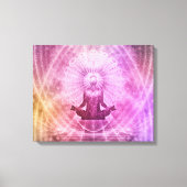 Spirituele Yoga Meditation Zen Colorful Canvas Afdruk (Voorkant)