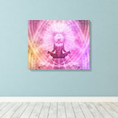Spirituele Yoga Meditation Zen Colorful Canvas Afdruk (Insitu (Houten vloer))